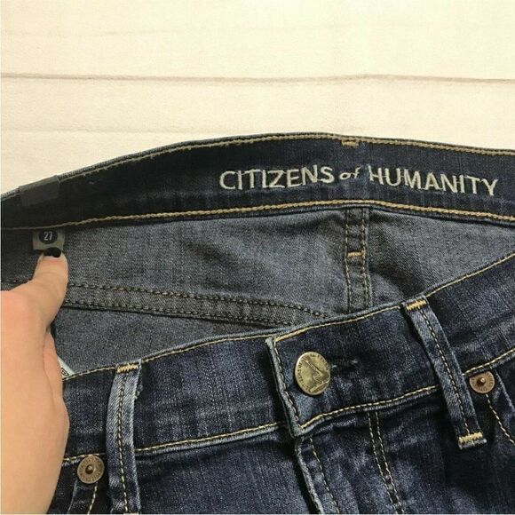 Citizens Of Humanity Womens Blue Mid Rise Pockets Bootcut Leg Denim Jeans Sz 27 - Picture 5 of 11
